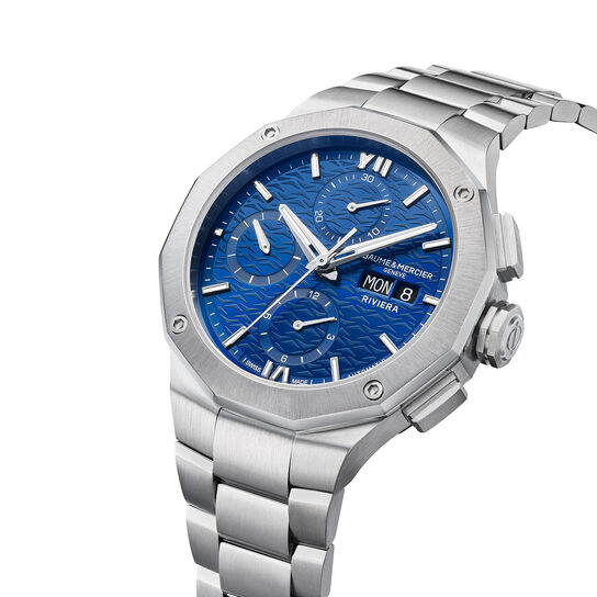 Men's Baume & Mercier Riviera Automatic Chronograph 41 mm Stainless Steel Watch image number 2